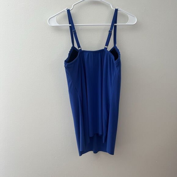 Miraclesuit So Riche Marina Draped Underwire Padded Cup Tankini Swim Suit Sz 8 - Picture 6 of 12